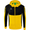 erima Six Wings Trainingsjacke mit Kapuze gelb/schwarz 3XL