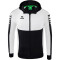 erima Six Wings Trainingsjacke mit Kapuze schwarz/weiß XL
