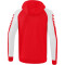 erima Six Wings Trainingsjacke mit Kapuze rot/weiß 116