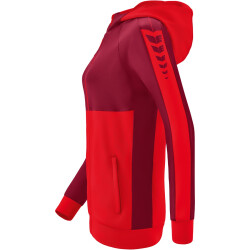 erima Six Wings Trainingsjacke mit Kapuze Damen rot/bordeaux 34