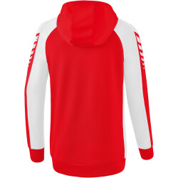 erima Six Wings Trainingsjacke mit Kapuze Damen rot/weiß 34