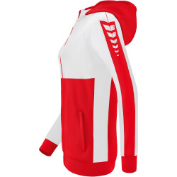 erima Six Wings Trainingsjacke mit Kapuze Damen rot/weiß 34