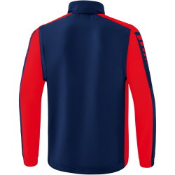 erima Six Wings Funktionsjacke mit abnehmbaren &Auml;rmeln new navy/rot L