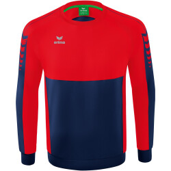 erima Six Wings Sweatshirt new navy/rot L