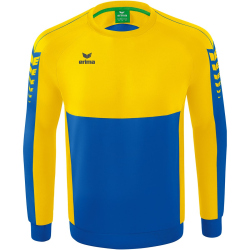 erima Six Wings Sweatshirt new royal/gelb 3XL