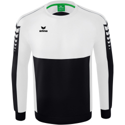 erima Six Wings Sweatshirt schwarz/weiß 116