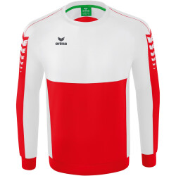 erima Six Wings Sweatshirt rot/weiß 116