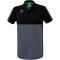 erima Six Wings Poloshirt slate grey/schwarz M