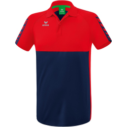 erima Six Wings Poloshirt new navy/rot M