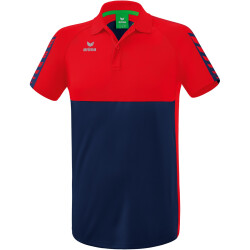 erima Six Wings Poloshirt new navy/rot L