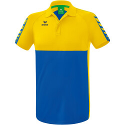 erima Six Wings Poloshirt new royal/gelb S