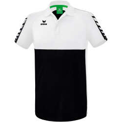 erima Six Wings Poloshirt schwarz/weiß L