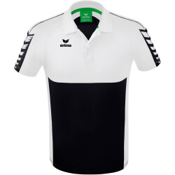 erima Six Wings Poloshirt schwarz/weiß L