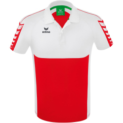 erima Six Wings Poloshirt rot/wei&szlig; 3XL