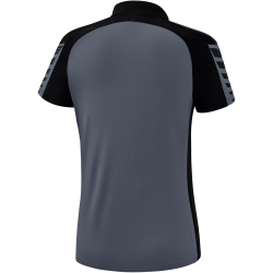 erima Six Wings Poloshirt Damen slate grey/schwarz 34