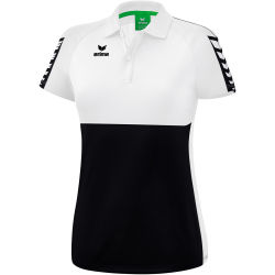 erima Six Wings Poloshirt Damen schwarz/weiß 34