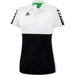 erima Six Wings Poloshirt Damen schwarz/weiß 38