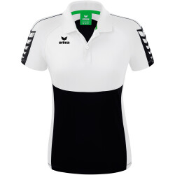 erima Six Wings Poloshirt Damen schwarz/weiß 38