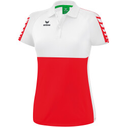 erima Six Wings Poloshirt Damen rot/weiß 34