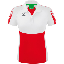 erima Six Wings Poloshirt Damen rot/weiß 34