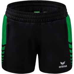 erima Six Wings Worker Shorts Damen schwarz/smaragd 38