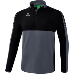 erima Six Wings Trainings-Top slate grey/schwarz 128