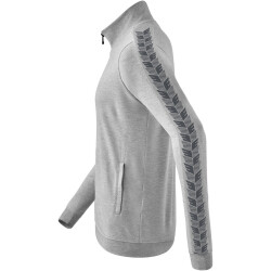 erima Essential Team Tracktop Sweatjacke hellgrau melange/slate grey 128