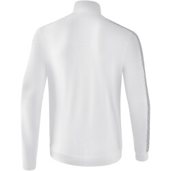 erima Essential Team Tracktop Sweatjacke weiß/monument grey 128