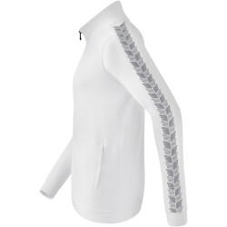 erima Essential Team Tracktop Sweatjacke weiß/monument grey 128