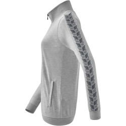 erima Essential Team Tracktop Sweatjacke Damen hellgrau melange/slate grey 44