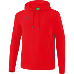 erima Essential Team Hoodie rot/slate grey 128