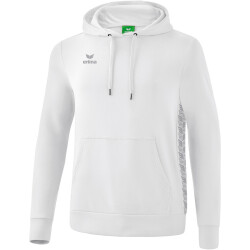 erima Essential Team Hoodie weiß/monument grey 128