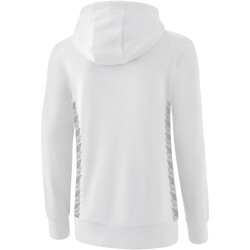 erima Essential Team Hoodie Damen weiß/monument grey 34
