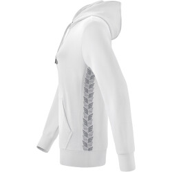 erima Essential Team Hoodie Damen weiß/monument grey 34