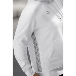 erima Essential Team Hoodie Damen weiß/monument grey 34
