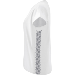 erima Essential Team T-Shirt Damen wei&szlig;/monument grey 36