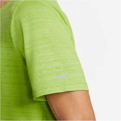 NIKE Dri-FIT Miler Laufshirt vivid green/reflective silv L
