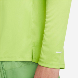 NIKE Dri-FIT Miler langarm Laufshirt Herren vivid green/reflective silv XXL