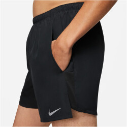 NIKE Challenger Brief-Lined Laufshorts Herren black/reflective silv XXL