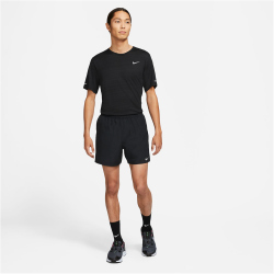NIKE Challenger Brief-Lined Laufshorts Herren black/reflective silv M
