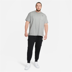 NIKE Sportswear Freizeit T-Shirt Herren 064 - dk grey heather/black XS