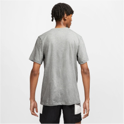 NIKE Sportswear Freizeit T-Shirt Herren 064 - dk grey heather/black XS