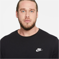 NIKE Sportswear Freizeit T-Shirt Herren 013 - 013 - black/white XS