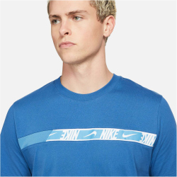NIKE Sportswear T-Shirt Herren dk marina blue/dutch blue/white S