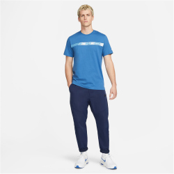 NIKE Sportswear T-Shirt Herren dk marina blue/dutch blue/white S