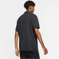 NIKE Sportswear Poloshirt Herren black/white L