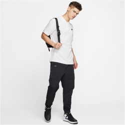 NIKE Sportswear Poloshirt Herren white/black L
