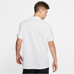 NIKE Sportswear Poloshirt Herren white/black L