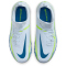 NIKE Jr. Phantom GT2 Academy Dynamic Fit TF Turf Fu&szlig;ballschuhe Kinder football grey/dk marina blue 33