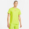 NIKE Pro Dri-FIT Burnout kurzarm Trainingsshirt Herren atomic green/lt lemon twist/siren r L